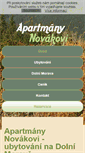 Mobile Screenshot of apartmanynovakovi.cz